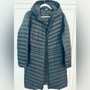 Black Hooded Puffer Coat